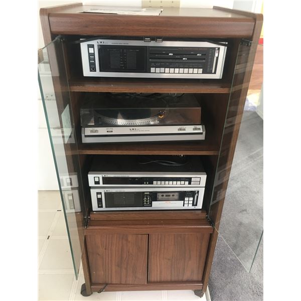 Record/Cassette Player and Cabinet.