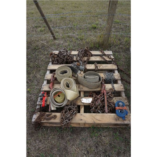 Tie Straps, Chain, Boomers