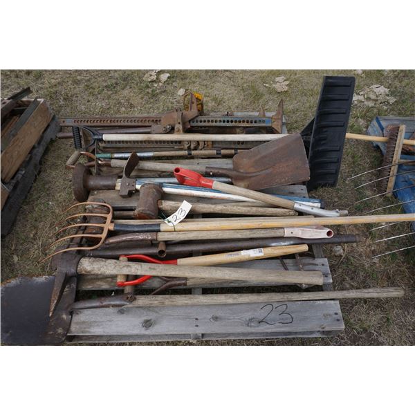 3 Jackalls, Shovels, Fork, Pick, Gang Wrench for Disc.
