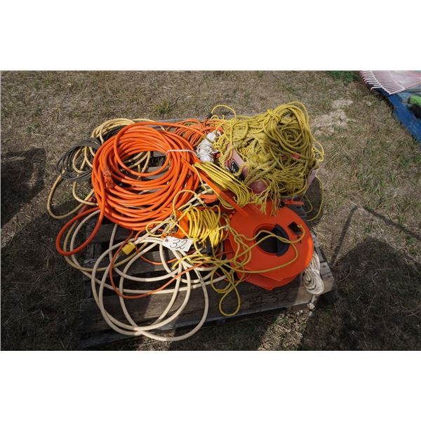 Electric Cords, Rope, Extension Cords and Reel.