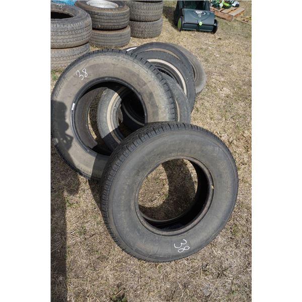 7 Tires - Assorted Sizes.