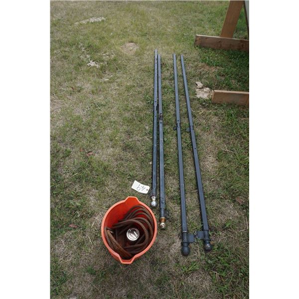 Flag Poles, Anchors.