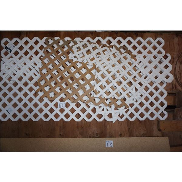 Lattice - 3 full sheets and 1-part sheet.