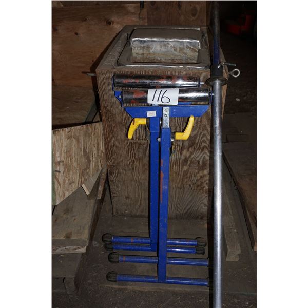 Folding Roller Stands, Shaft with Clamps