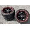 Image 1 : SET OF 4 RIMS & TIRES - BRIDGESTONE 215 / 45 R 18