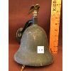 Image 1 : CAST HANGING BELL W/ PENDULUM & BRACKET - 6 INCH