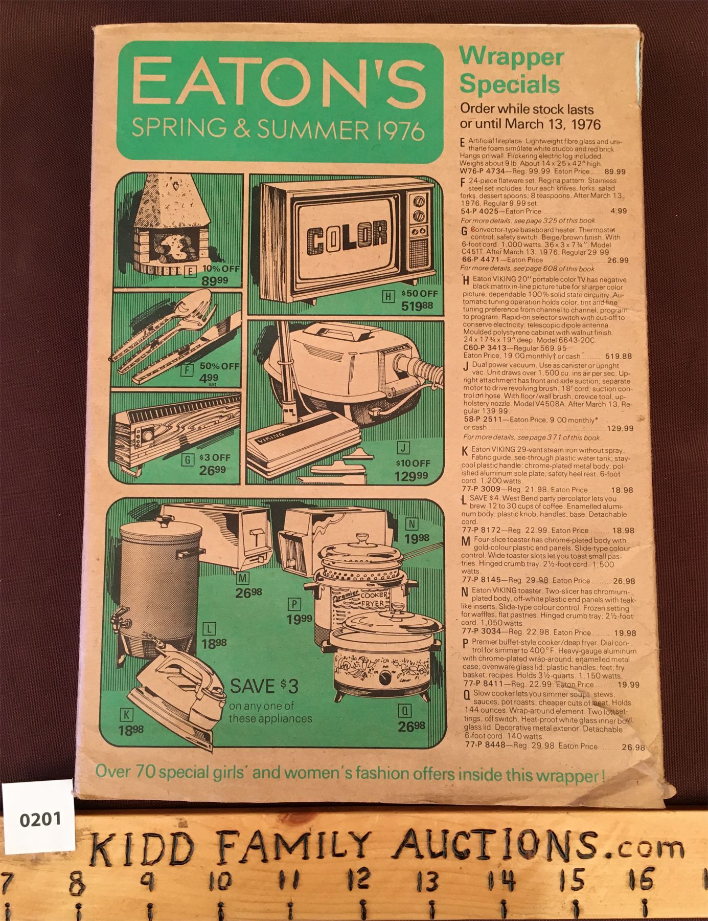 1976 EATON CATALOG FINAL ISSUE WHEN STORES CLOSED SEALED MAILER