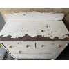 Image 2 : PAINTED PINE 4 DRAWER DRESSER - 18 X 38 X 40 INCHES