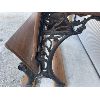 Image 2 : CAST IRON BENCH SEAT SCHOOL DESK - MARKED SNIDER WATERLOO