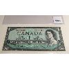 Image 1 : 1954 CND ONE DOLLAR BILL S/N FN8331998