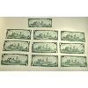 Image 3 : LOT OF 10 - 1867-1967 COMMEMORATIVE ONE DOLLAR BILLS - GEM UNCIRCULATED
