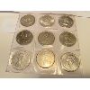 Image 2 : LOT OF 9 - CND 25 CENT COINS - 1962 - 1979