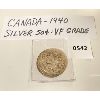 Image 1 : 1940 CND SILVER 50 CENT COIN - VF GRADE