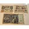 Image 1 : LOT OF 3 - PRE WWI GERMAN MARKS - 20, 50 & 100 DENOMINATIONS