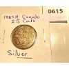 Image 1 : 1883 H CND SILVER 25 CENT COIN