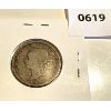 Image 2 : 1890 H  CND SILVER 25 CENT COIN 