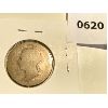 Image 2 : 1893 CND SILVER 25 CENT COIN 