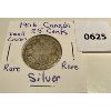 Image 1 : 1906 CDN SILVER 25 CENT COIN 