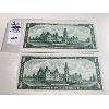 Image 2 : LOT OF 2 - 1967 CND ONE DOLLAR BILLS - S/N IN SEQUENCE