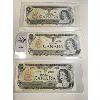 Image 1 : LOT OF 3 - 1973 CND ONE DOLLAR BILLS 