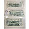 Image 2 : LOT OF 3 - 1973 CND ONE DOLLAR BILLS 
