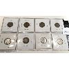 Image 2 : LOT OF 8 - US SILVER DIMES 1906 - 1918