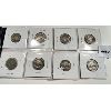 Image 2 : LOT OF 8 - US SILVER NICKELS 1900 - 1937