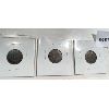 Image 2 : LOT OF 3 - US INDIAN HEAD PENNIES - 1864 & 1865 CIVIL WAR & 1875