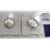 Image 2 : LOT OF 2 - 1967 & 1968 SILVER CND 25 CENT COINS