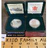 Image 1 : LOT OF 2 - 1999 AND 2004 PROOF SILVER DOLLARS