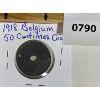 Image 1 : BELGIUM 1918 50 CENTIMES COIN