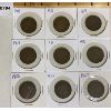 Image 1 : LOT OF 9 - CDN LARGE ONE CENT COINS