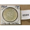 Image 1 : 1964 CND SILVER DOLLAR - CHOICE CAMEO