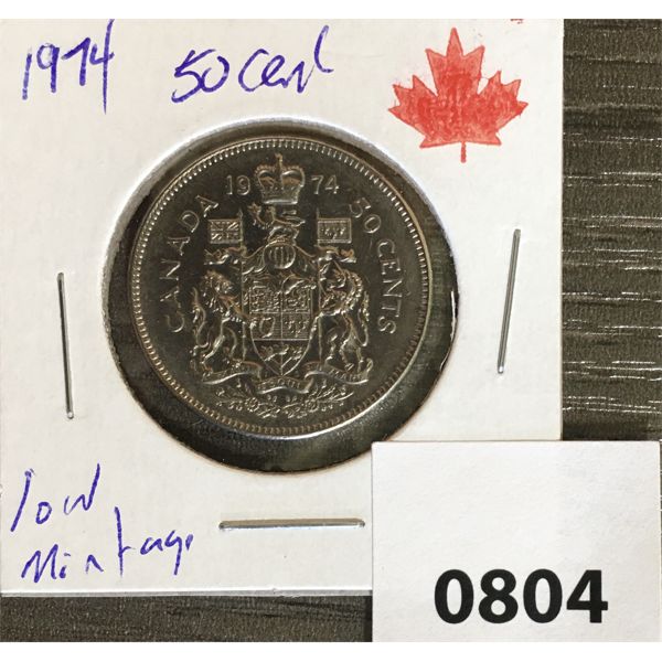 1974 CDN FIFTY CENT PIECE