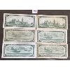 Image 2 : LOT OF 6 - CDN $1 BANKNOTES