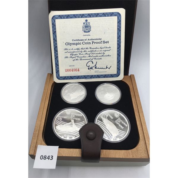 1976 MONTREAL OLYMPICS 4 COIN PROOF SET