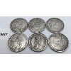 Image 1 : LOT OF 6 - ANTIQUE CHINESE SILVER PLATED COINS