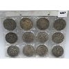 Image 1 : LOT OF 12 - ANTIQUE SILVER PLATED CHINESE COINS 