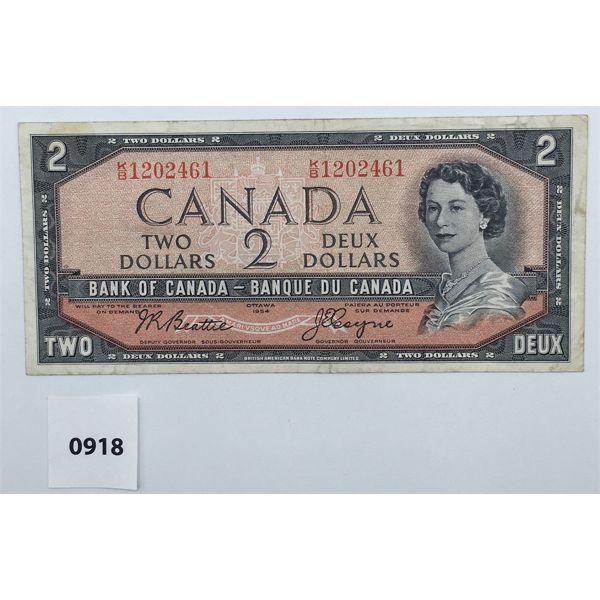 1954 CANADA BEATTIE - COYNE $2 BILL