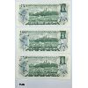 Image 2 : LOT OF 3 - 1973 ONE DOLLAR BANKNOTES - CONSECUTIVE SERIAL NUMBERS