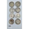 Image 2 : LOT OF 8 - SILVER PLATE CHINESE COINS