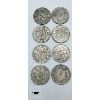 Image 2 : LOT OF 8 - SILVER PLATE CHINESE COINS