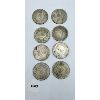 Image 2 : LOT OF 8 - SILVER PLATE CHINESE COINS