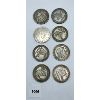 Image 2 : LOT OF 8 - SILVER PLATE CHINESE COINS