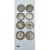Image 1 : LOT OF 8 - SILVER PLATE CHINESE COINS