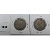 Image 2 : LOT OF 2 - CDN FIFTY CENT PIECES - 1913 AND 1916