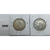 Image 2 : LOT OF 2 - CDN FIFTY CENT PIECES - 1951 AND 1952