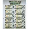 Image 2 : LOT OF 21 - CDN ONE DOLLAR BANKNOTES - SEE ALL PICS