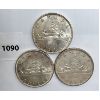 Image 1 : LOT OF 3 - CDN SILVER DOLLARS - 1961, 1962, 1965