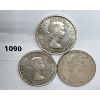 Image 2 : LOT OF 3 - CDN SILVER DOLLARS - 1961, 1962, 1965